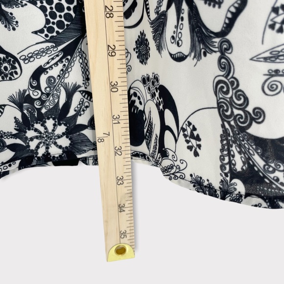 Modcloth White Blue‎ Floral Button Up Collared Dress Size XS - Picture 6 of 9